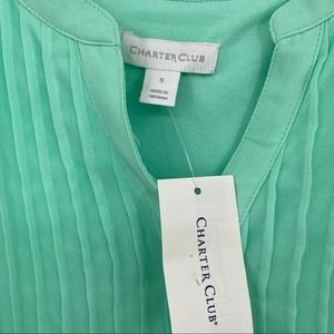 Charter Club Womens Cotton Pique Sleeveless Shirt Pink Size 20 main image 0